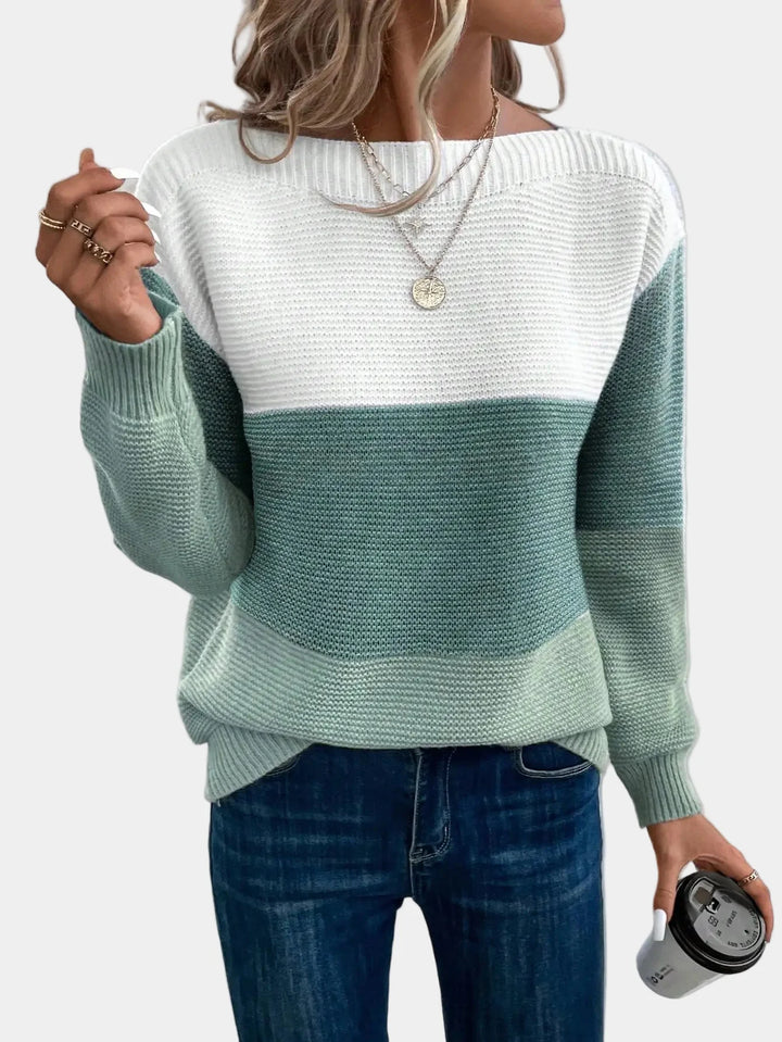 Cyraline | Stylish Ombre Knit Sweater (with description)